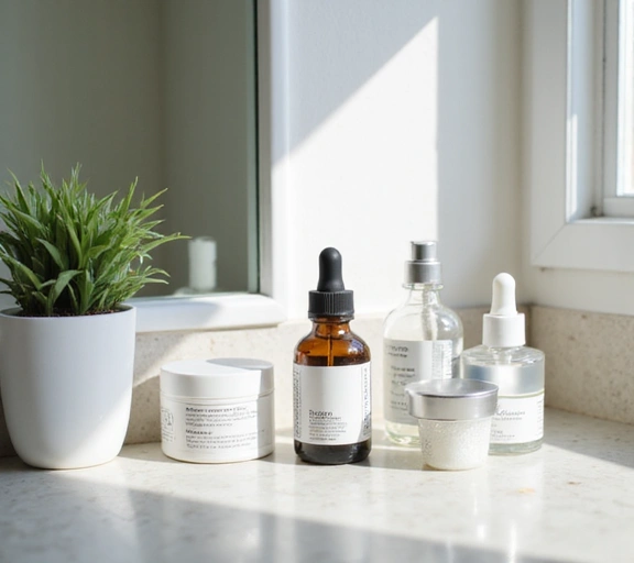 Morning skincare routine steps